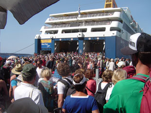 embarquement en ferry